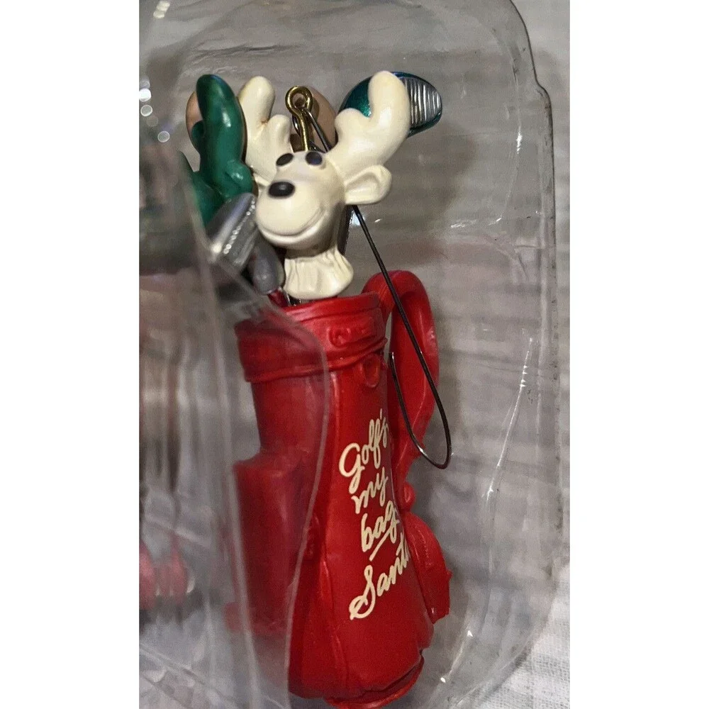 Golf's My Bag 1990 Santa's Says Golf Is A Perfect Way To Relax,Hallmark Ornament